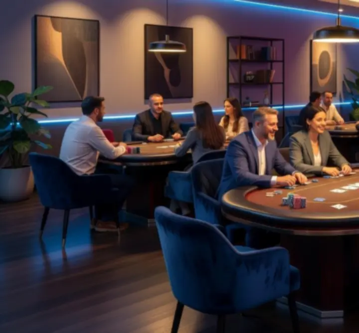 Dynamiczne, nowoczesne wnętrze Stryla Spot z wydzielonymi strefami
